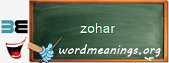 WordMeaning blackboard for zohar